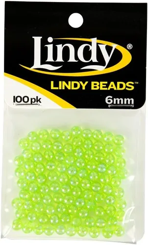 Miniatura 13 de Lindy Cuentas para equipos giratorios de pesca, añade color y destello para atrapar peces Perla Verde