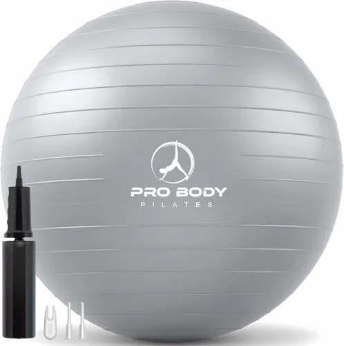 Miniatura 12 de ProBody Pilates Pelota de Ejercicio - Bola de Balance de Varios Tamaños de Grado de Gimnasio para Fitness, Yoga, Entrenamiento, Embarazo y Terapia
