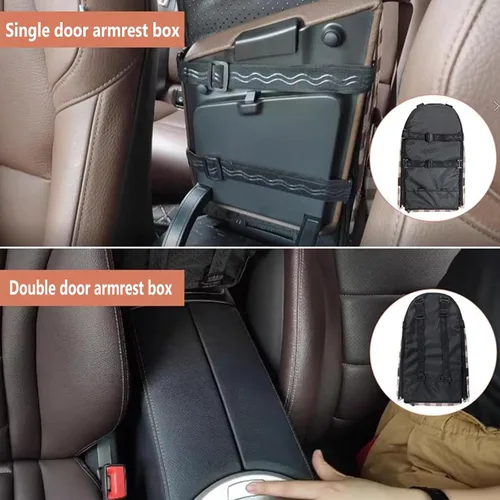 Miniatura 5 de Asiento elevador de seguridad para mascotas, asiento de automóvil con consola central para perros pequeños, gatos, asiento elevador para A cuadros