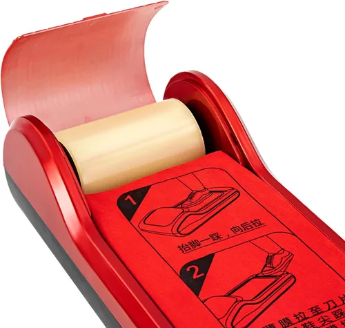 Miniatura 6 de Máquina de película para zapatos, 22.83 x 9.65 x 5.91 pulgadas, dispensador automático de cubiertas de zapatos, dispensador portátil para zapatos