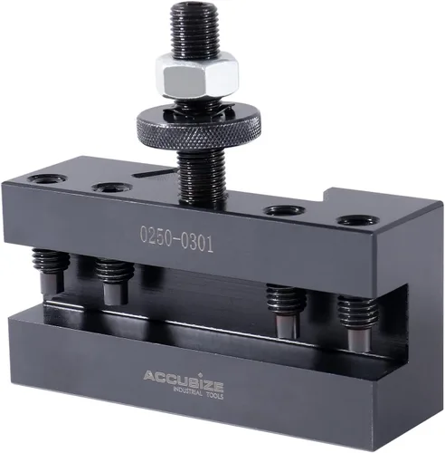 Miniatura 3 de Accusize Industrial Tools - Soporte CXA para torneado y rectificado, para herramientas de torneado de 1 pulgada, portaherramienta de cambio rápido