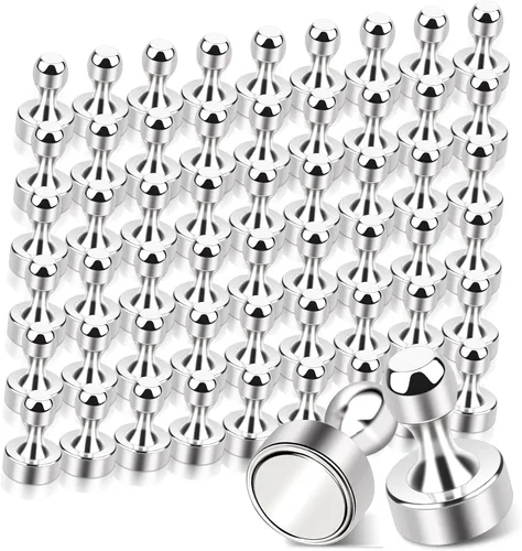 Miniatura 11 de Paquete de 28 imanes de neodimio fuerte de 0.394 x 0.594 pulgadas para pizarra blanca, imanes de tierras raras pequeños imanes magnéticos
