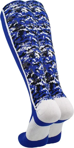 Miniatura 24 de TCK Calcetines de béisbol para jóvenes, niños u hombres, con diseño de camuflaje digital y longitud hasta por encima de la pantorrilla