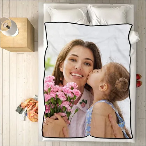 Miniatura 9 de Mantas de fotos personalizadas con mis propias fotos, manta de franela de forro polar, mantas de vellón para sofá/cama, mantas personalizadas