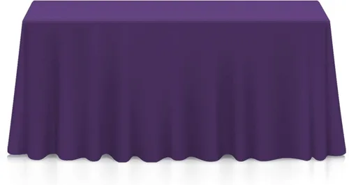 Miniatura 28 de Lann's Linens - Mantel rectangular de tela de poliéster de primera calidad para bodas, banquetes y restaurantes Blanco