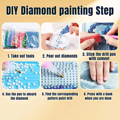 Miniatura 4 de XINYIMAI Pintura de Diamantes Personalizada a partir de Foto - Kit 5D DIY Personalizado para Adultos, Idea de Regalo, Decoración de Pared del Hogar