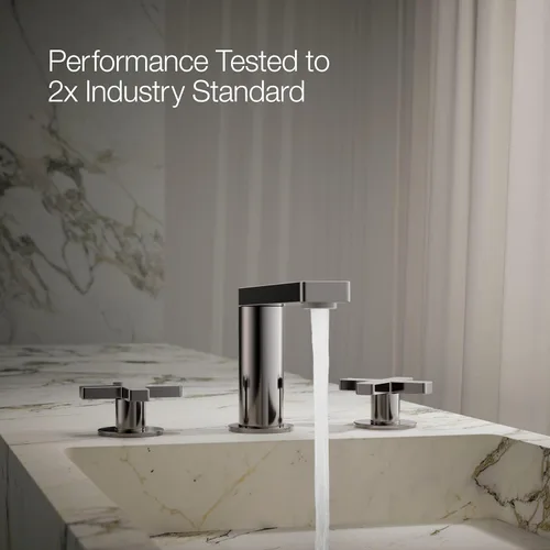 Miniatura 12 de Kohler 73060-3-TT Composed Grifo de lavabo de baño con asas cruzadas, 1.2 gpm, titanio vibrante
