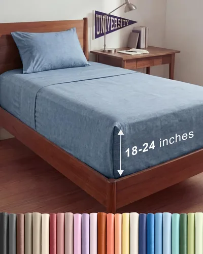 Miniatura 172 de Sábanas King divididas con bolsillos extra profundos, sábanas transpirables y refrescantes de 5 piezas, sábanas de lujo para hotel, suaves, sin 22