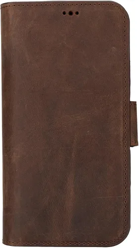 Miniatura 6 de Bayelon Cartera de cuero Cas para iPhone 15 Pro - Funda con tapa abatible, funda tipo cartera para iPhone 15 Pro, funda tipo cartera, función atril