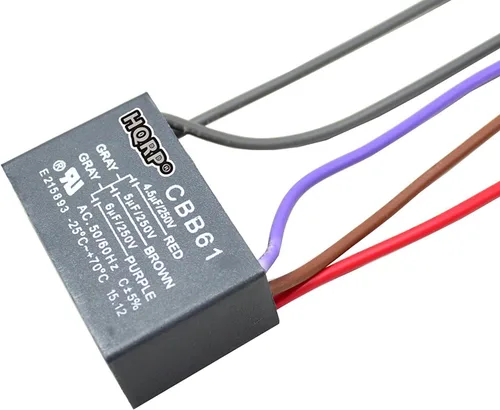 HQRP Condensador compatible con ventilador de techo Hampton Bay 4.5uf+5uf+6uf de 5 cables CBB61 UL listado