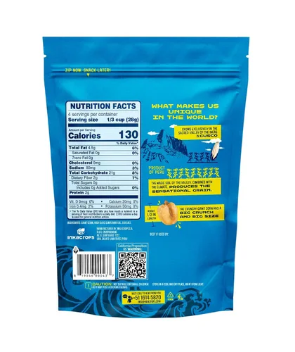Miniatura 2 de Inka - Nueces de maíz, maíz gigante tostado sin gluten, sabor original, 4 onzas (paquete de 36)