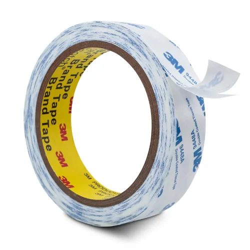 Miniatura 5 de Cinta de Doble Cara 3M 0.75" x 32.8 Pies 9448A Cinta de Tejido con Doble Revestimiento para Manualidades DIY Color Blanco para Placa