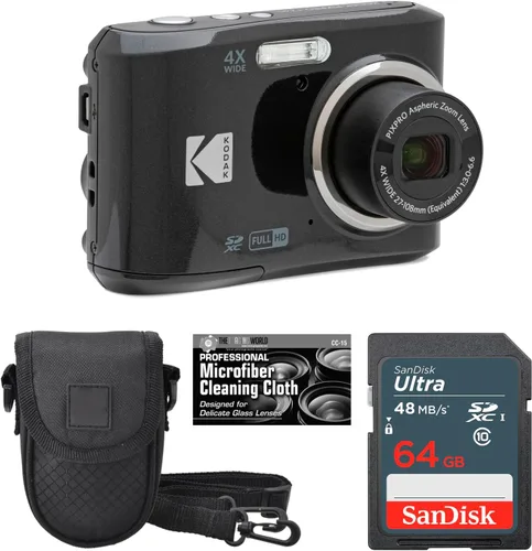 Kodak PIXPRO FZ45 - Cámara digital de 16 MP con zoom óptico 4X de 1.063 in gran angular 1080P Full HD Video 2.7 pulgadas, cámara LCD de 2.7 pulgadas