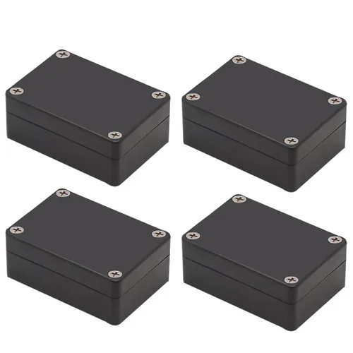 Miniatura 17 de Caja de conexiones, Caja de proyectos Zulkit IP65 impermeable para exterior cajas de plástico ABS Cajas eléctricas electrónicas negras 10.4 x 7.2 x