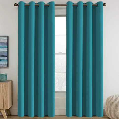 Miniatura 83 de H.VERSAILTEX - Cortinas blackout con aislamiento térmico y ojales en la parte superior, para patios, puertas correderas y división de habitaciones