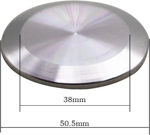 Miniatura 4 de DERNORD Tapón sanitario con ajuste para triple abrazadera con brida de casquillo de acero inoxidable 304 (tubo OD de 1.5" (38mm))