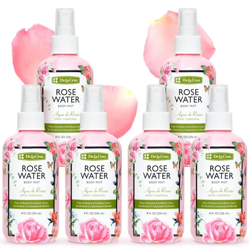 Miniatura 11 de De La Cruz Pure Rose Water - Aerosol de agua de rosas para cara, piel y cabello, tóner y agua de rosas para el cabello, sin alcohol, sin parabenos