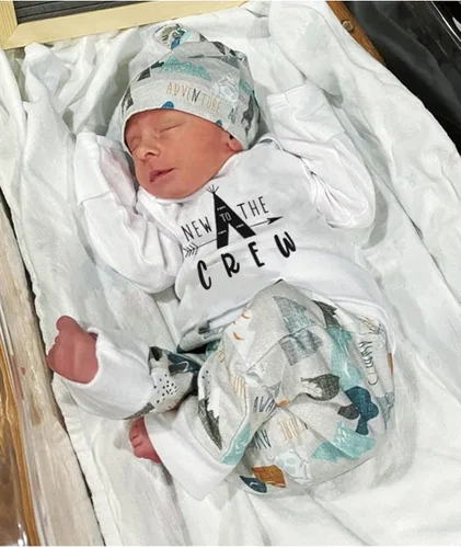 Miniatura 33 de Conjunto de 3 piezas de ropa para bebé y niño, manga de tatuaje, mameluco divertido y pantalones
