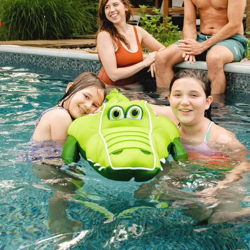 Miniatura 3 de Big Joe Pool Petz Animal Pool Toy Float Cocodrilo (Alligator)