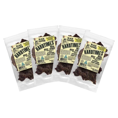 Miniatura 8 de Hardtimes Carne seca hecha a mano, sabor original, paquete de 4 bolsas de 2.25 onzas