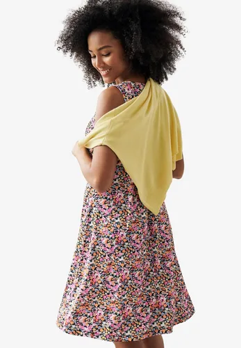 Miniatura 5 de Ellos Vestido de punto ajustado y acampanado para mujer en tallas grandes