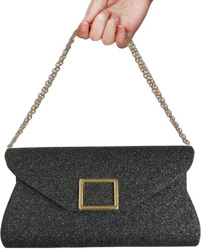 Miniatura 5 de sioglam Bolso de mano de noche con purpurina para mujeres y niñas, bolsa de baile de graduación, cóctel, fiesta, boda, noche