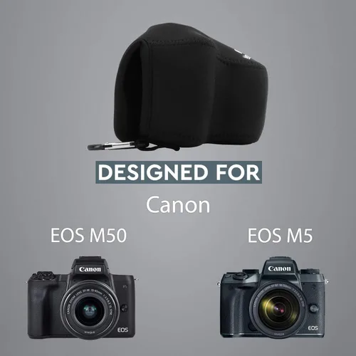 Miniatura 6 de Megagear MG1036 - Funda de neopreno ultraligera para cámara compatible con Canon Eos M50 Mark Iı (0.591-1.772 in), M50, M5 (0.591-1.772 in)