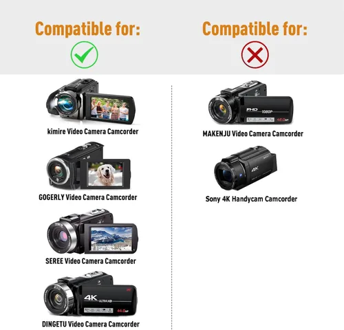 Miniatura 2 de XANAD Estuche rígido para cámara de video Kicteck o Sony HDR CX675 videocámara digital YouTube Vlogging grabadora de cámara