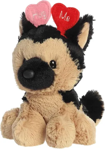Miniatura 5 de Aurora Peluche de pastor alemán Love On The Mind Hug Me - Recuerdo suave para seres queridos, perfecto para decorar habitaciones y día de San