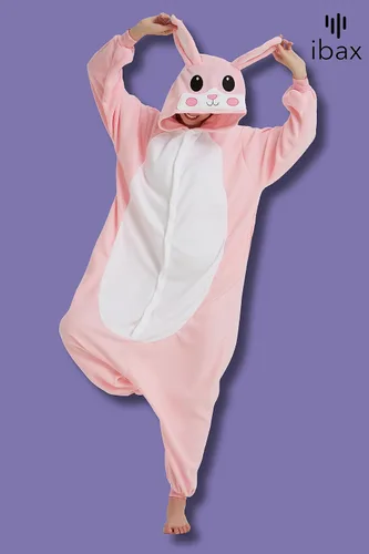 Miniatura 6 de IBAX Pijama de forro polar para adultos. Disfraz de mameluco para adultos. Mameluco de animal para adultos. Mameluco de Halloween para adultos.