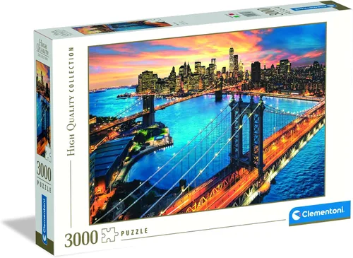 Clementoni 33546, New York HQC Puzzle para niños y adultos, 3000 piezas, a partir de 10 años