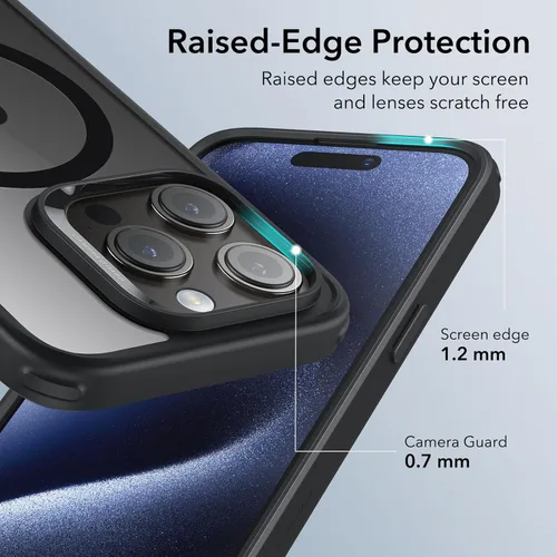 Miniatura 6 de ESR Funda para iPhone 15 Pro, compatible con MagSafe, protección de grado militar, resistente al amarillamiento, parte trasera resistente a