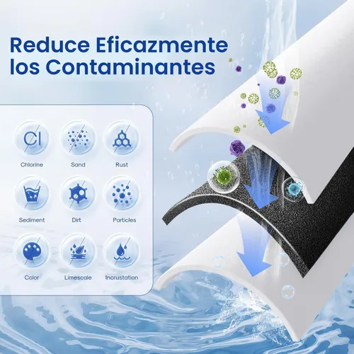Miniatura 3 de ICEPURE Filtro de agua para toda la casa de 10 x 4.5 pulgadas, 5 micrones, compatible con GE FXHTC, GXWH40L, RFC-BBSA, W50PEHD, GXWH35F, GNWH38S