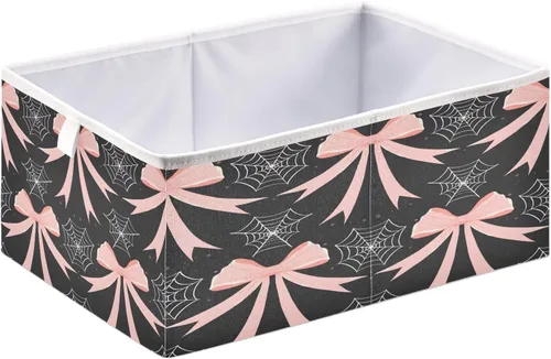 Miniatura 30 de Bolaz Organizadores de armario con hojas de otoño, conos de pino, cubos de almacenamiento, cestas para estantes para el hogar, habitación, oficina