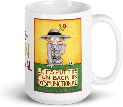 Miniatura 11 de Mary Engelbreit Taza de café, taza de café de cerámica divertida y linda, taza novedosa, regalo de broma para amigos y compañeros de trabajo, taza