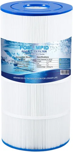 Filtro de piscina C900 cartucho de filtro de piscina compatible con Hayward CX900RE, PA90, C900, Unicel C-8409, Filbur FC-1292, Sta-Rite PXC95, 90 1