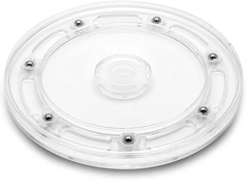 Miniatura 9 de 2 organizadores pequeños de acrílico transparente de 4 pulgadas, mini organizador giratorio para baño, gabinete de cocina, mesa, estante