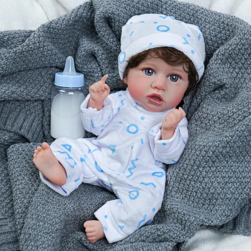 Miniatura 2 de BABESIDE Juego de 8 piezas de ropa para muñeca bebé con cuna para muñecas de 8-10-12 pulgadas, ropa y accesorios para muñeca bebé Bitty para bebés