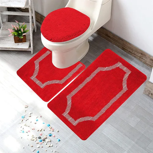 Miniatura 26 de YHF - Alfombras de baño de 20 x 32 pulgadas, extra gruesas y suaves, de microfibra peluda, lavables a máquina, alfombras de baño absorbentes, tapete