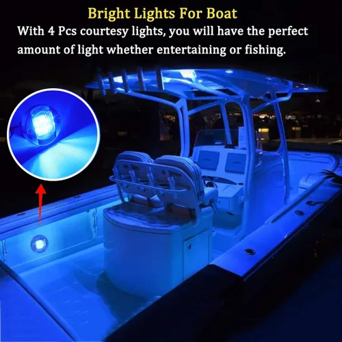 Miniatura 3 de Boaton Luces LED de pesca nocturna - Luces de cortesía, cubierta, navegación para barcos (Azul)