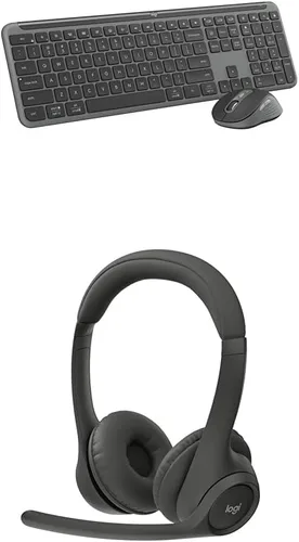 Miniatura 18 de Logitech MK955 Signature Slim - Combo de teclado y mouse inalámbricos delgados, para manos más grandes, escritura y clics silenciosos, cambia entre