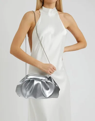 Miniatura 4 de Bolso de noche para mujer, bolso de mano fruncido para mujer, bolso de noche con cadena para el hombro, para boda, fiesta, baile de graduación