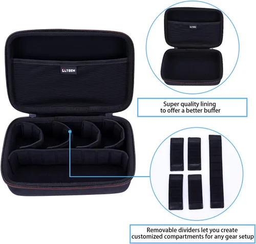 Miniatura 2 de LTGEM - Funda para cámara de acción compatible con GoPro Hero 13/12 / 11/10 / 9/8 / 7/6 / 5 / Go Pro MAX2 / MAX/Mission 1 PRO Action Camera, bolsa