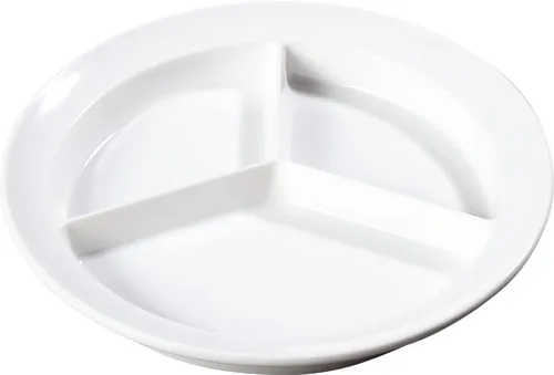 Miniatura 5 de Carlisle FoodService Products Kingline - Plato dividido con compartimento profundo con 3 compartimentos para el hogar y el restaurante, melamina