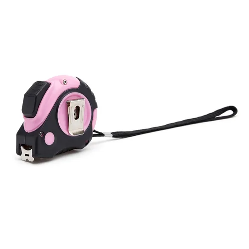 Miniatura 3 de Amazon Basics Cinta métrica retráctil con botón de presión, fácil de usar, 16 pies, rosa