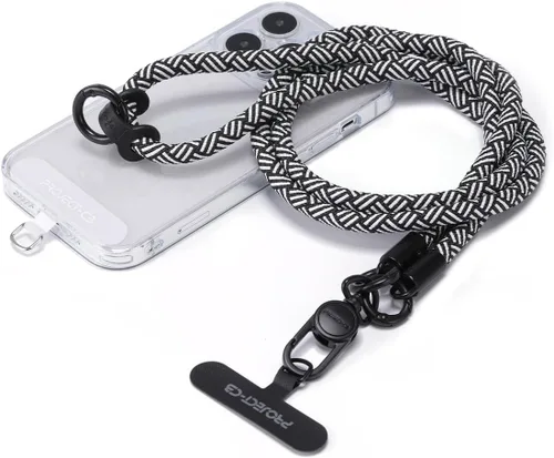1 cordón para teléfono, 2 lengüetas para teléfono, cordones para teléfono celular alrededor del cuello, cordón de cuerda, correa universal ajustable