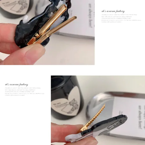 Miniatura 8 de 1 horquilla de perro para mascotas para mujeres, pinza para el pelo de animal (perro salchicha)