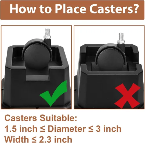 Miniatura 7 de Elevadores de Cama Shouwuhho de 2 Pulgadas, Elevadores de Muebles con Alturas de 2 3 4 5 6 7 8 Pulgadas de Alta Resistencia, Elevadores de Cama
