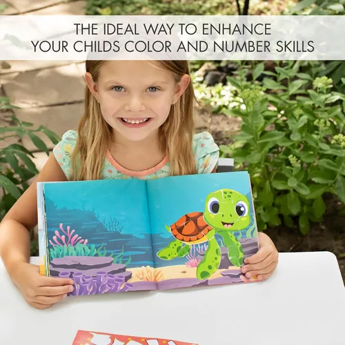 Miniatura 3 de Divertidos Libros de Pintura con Calcomanías para Niños, Juego de 2 – Entretenida Actividad de Calcomanías con Temas Vibrantes que Mantiene a