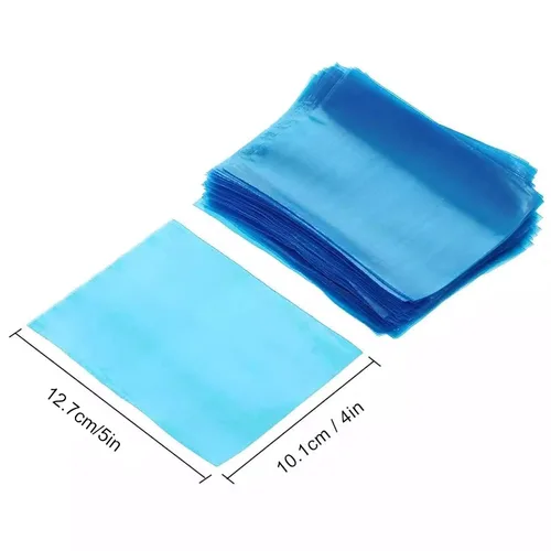 Miniatura 2 de 200 bolsas de máquina desechables para máquina de plástico azul, fundas para máquina